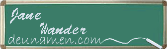 Jane Wander Visitenkarte